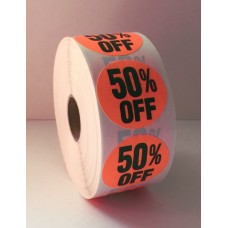 50% Off - 1.5" Red Label Roll